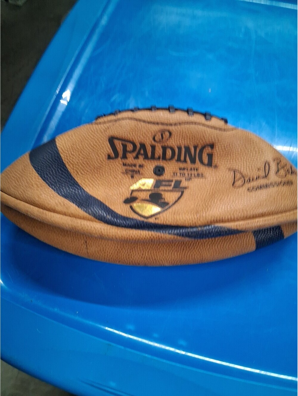 Spalding Flat Leather AFL Arena Football League Official Ball Needs Air